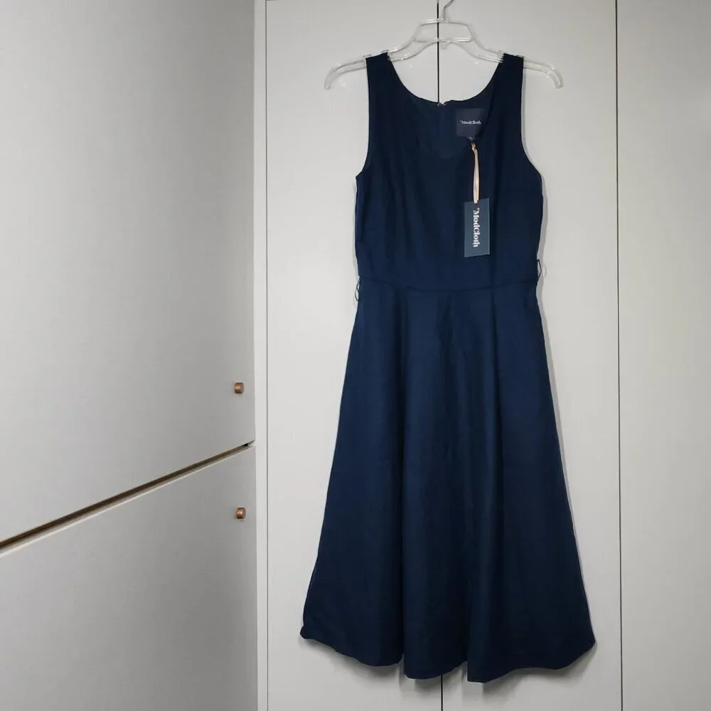 Modcloth Dresses | Modcloth Sleeveless Fit And Flare Dress Women's Size 6 Blue | Color: Blue | Size: 6 | Kinship3's Closet